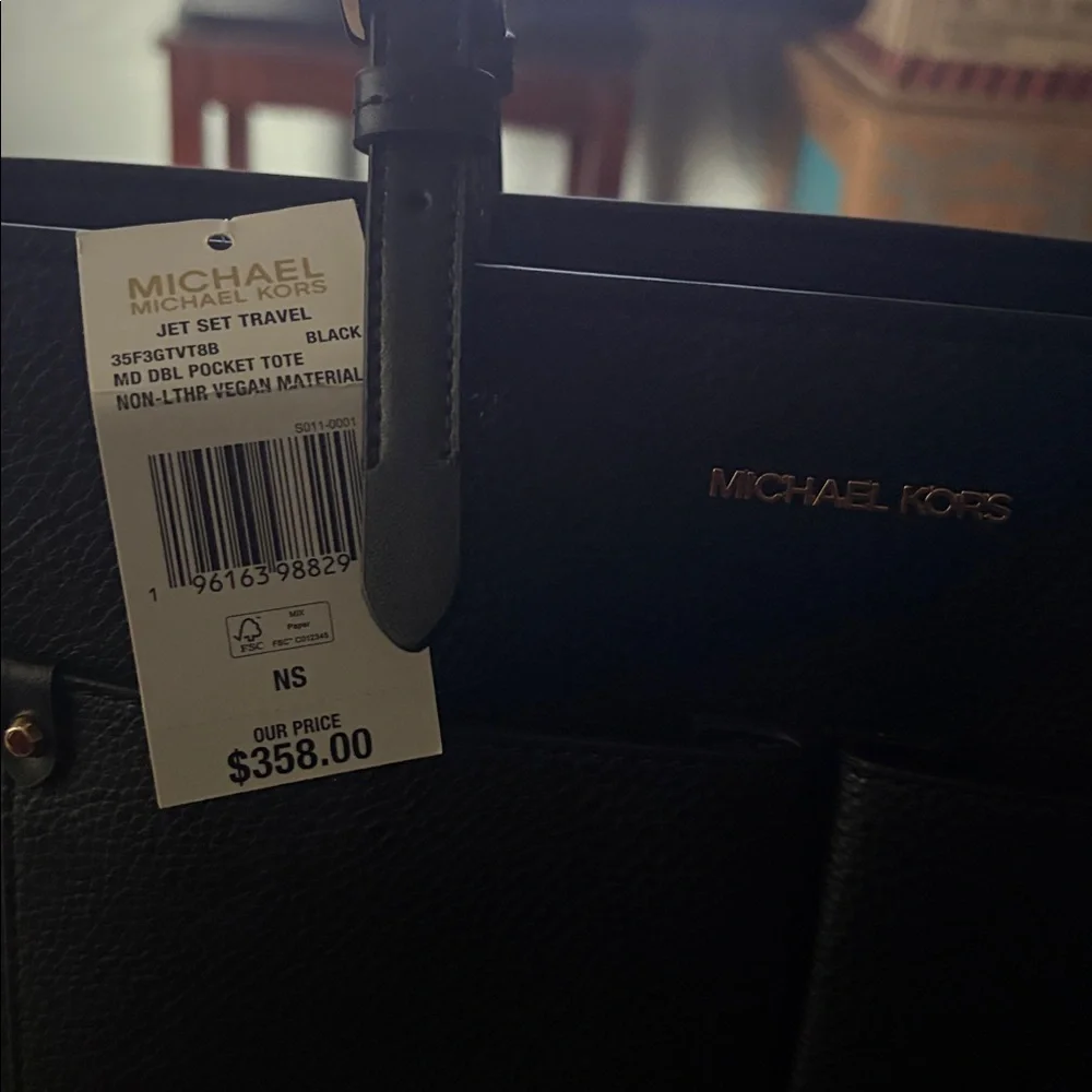 Michael Kors Black Leather Briefcase